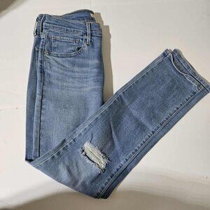 Levi’s 724 High Rise Straight Jeans – Light Wash – Size 28